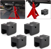 Set di supporti per lestrutture di sollevamento a quattro ruote in gomma con dente quadrato per autostrutture e piattaforme di sollevamento - adatto per tutti i sostegni di sollevamento - set da 4.
