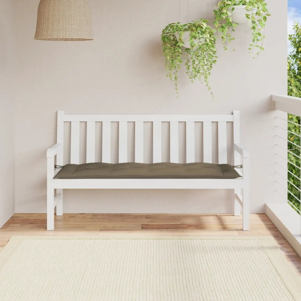 Cuscino Panca da Giardino Tortora Mélange 150x50x7cm in Tessuto 4002561