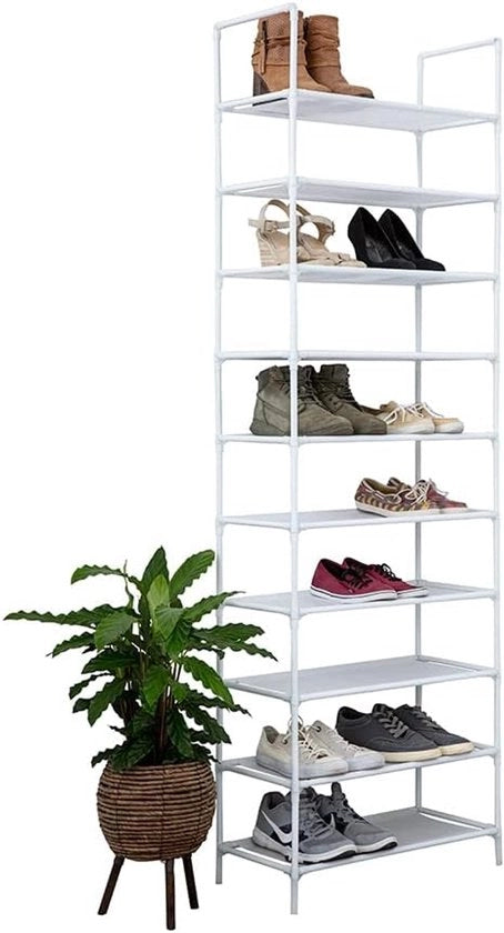 Rack per Scarpe XL per 20 Pair - Standarizzatore per Scarpe Adattabile con 10 Livelli