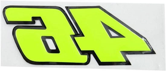 Autosticker decorativo, 46 modelli, giallo, adesivo per auto