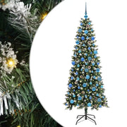 Albero di Natale | Decorazioni natalizie artificiale con 300 LED Verde 180 cm