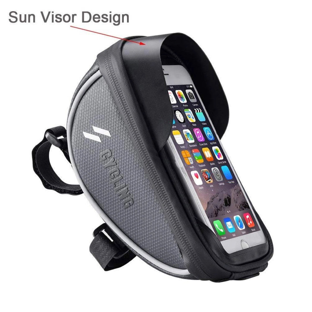 Trade Shop - Porta Cellulare Smartphone Per Bicicletta Supporto Borsa Astuccio Impermeabile -