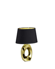 Lampada da tavolo RL TABA oro/nero ceramica E14 33cm