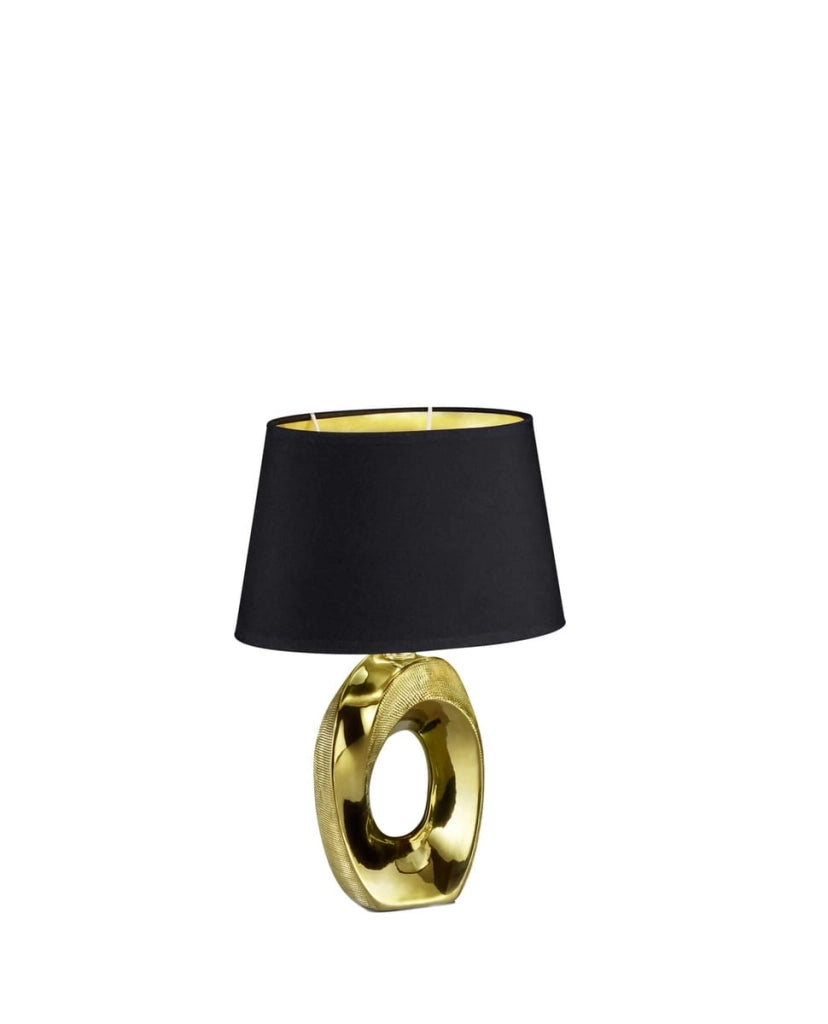 Lampada da tavolo RL TABA oro/nero ceramica E14 33cm