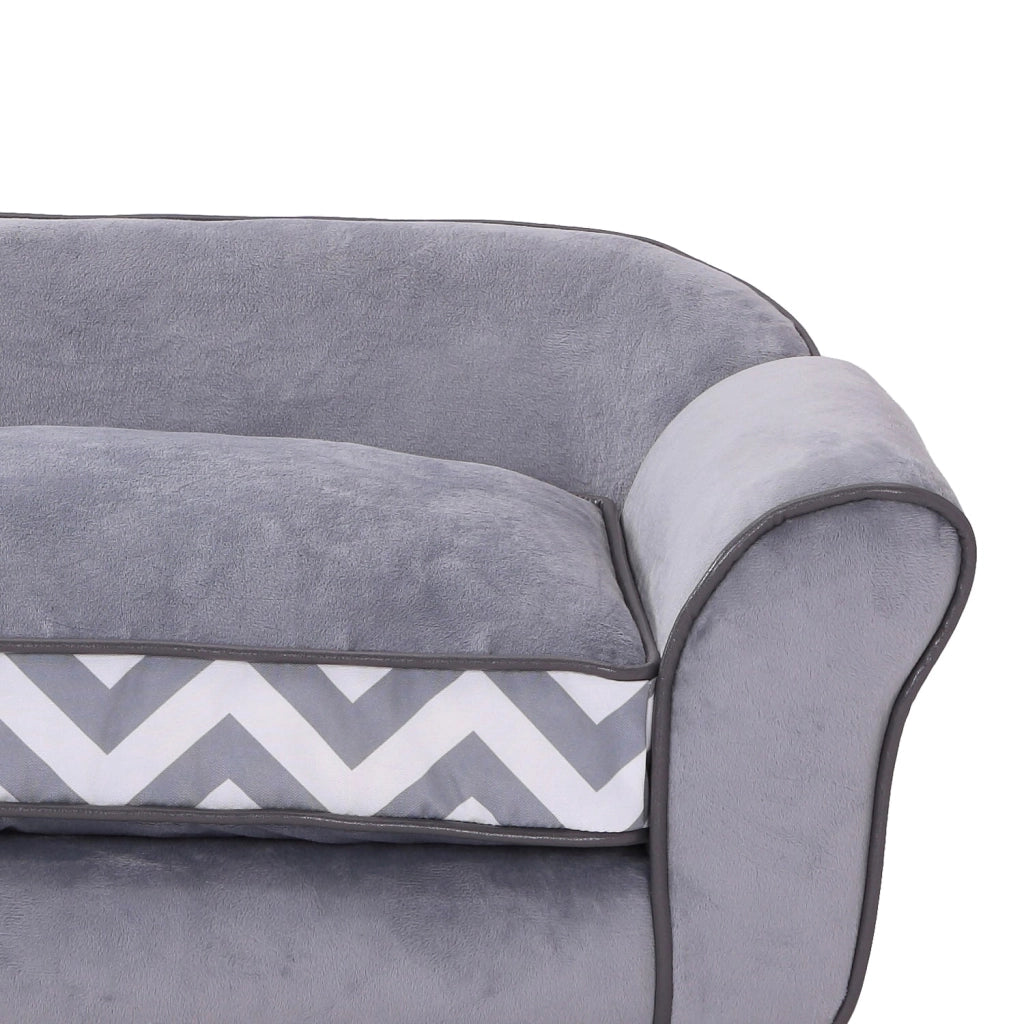 Divanetto Cuccia per Animali Domestici Grigio 73.5x41x33 cm