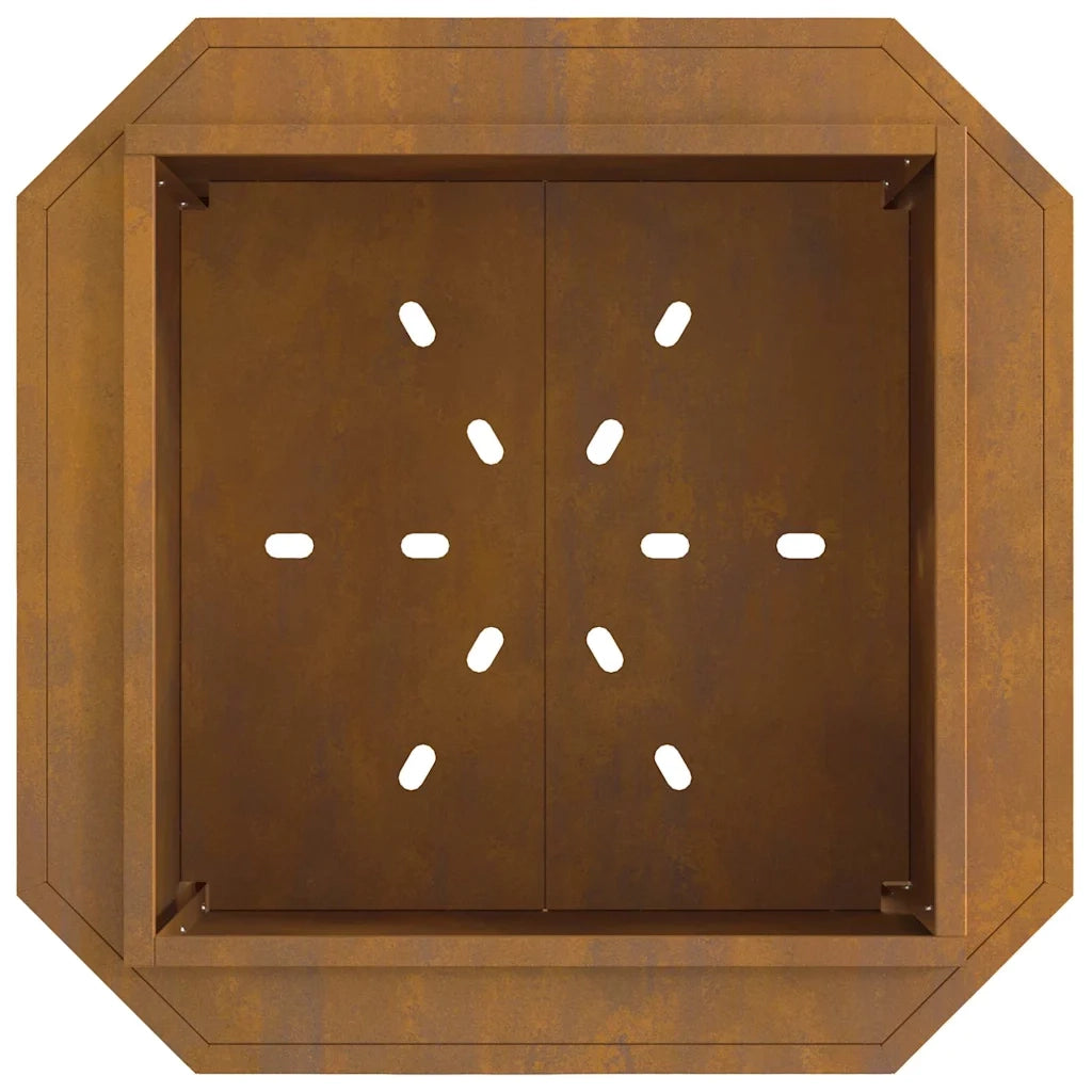 Focolare-Stufa-Camino Senza Fumi Marrone 58 x 58 x 51 cm Acciaio 667974