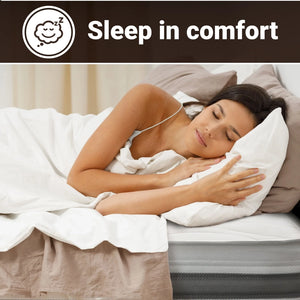 Materasso Matrimoniale 165x210 cm in Memory Antibatterico | Altezza 25 cm | Rivestimento 3D Air in Fibra Ipoallergenica | Materasso Ortopedico a 7 Zone Differenziate Termosensibili