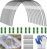 Bande per giardino per serra 109 pezzi con guanti per letti elevati e terrazze
