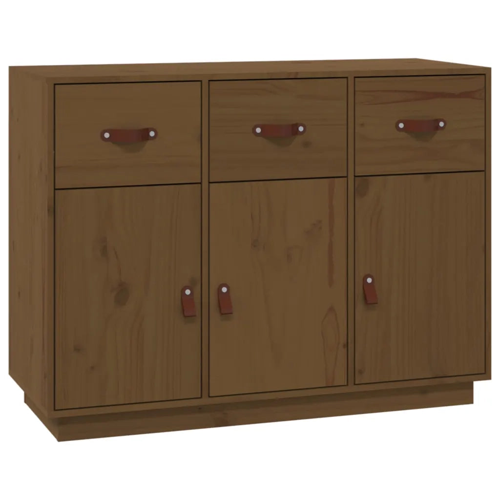 Credenza ambra 100x40x75 cm in Legno Massello di Pino