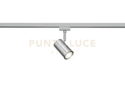 DUOLINE MARLEY SPOT ORIENTABILE METALLO ACCIAIO SATINATO L. 10,2CM PER SISTEMA BINARIO 1 LUCE ATTACCO GU10