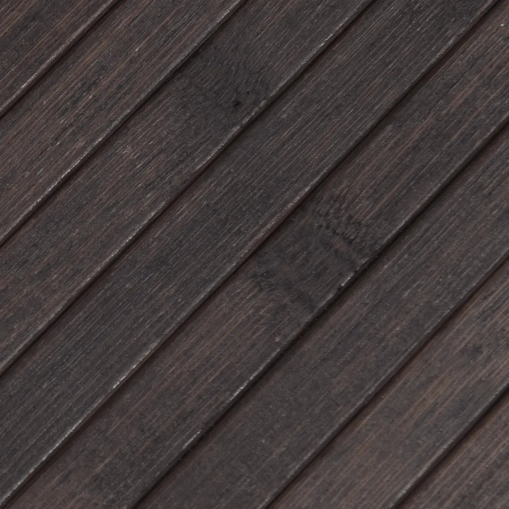 Tappeto Rettangolare Marrone Scuro 70x400 cm in BambÃ¹