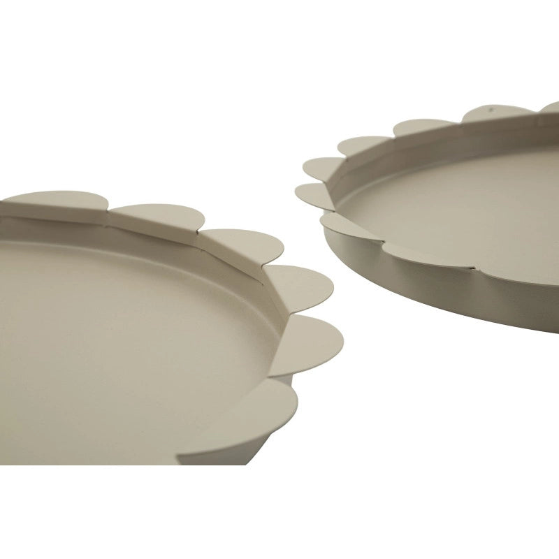 Set Tasche Saturno Rot. Tortora Coppia cm ø 33x2-27,5x2