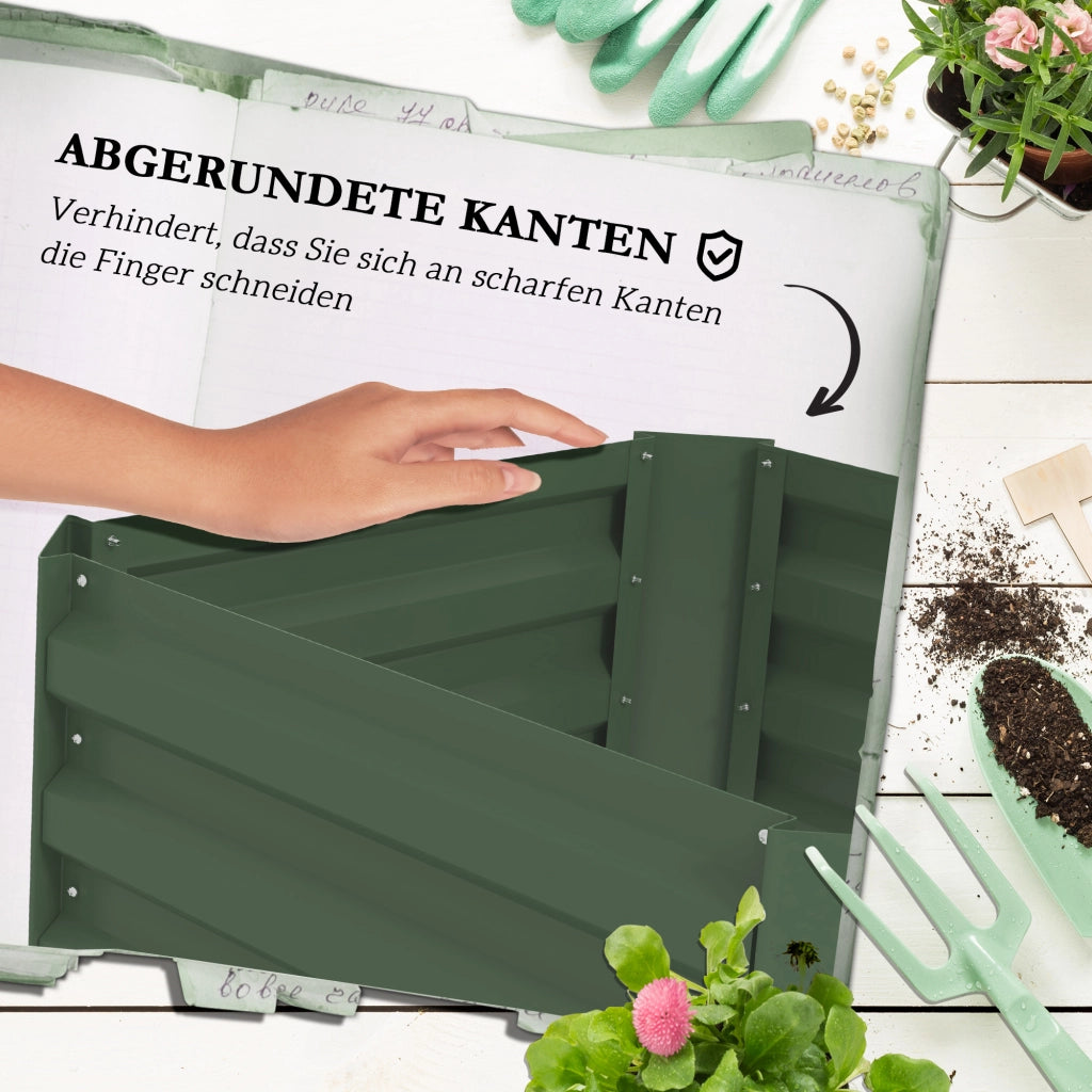 Letto da Giardino con Reticolo ¨C Zephmum ¨C Verde 61x61x140