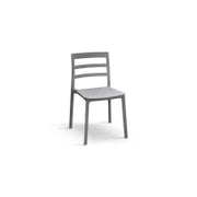 PAZZO DESIGN Sedia Luca set da 4 sedie Grigio in Polipropilene