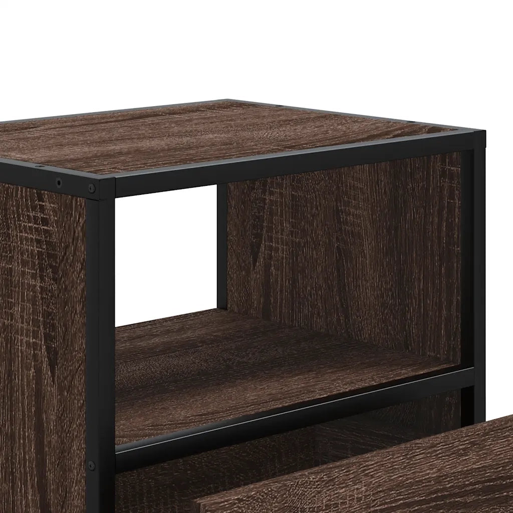 Comodino a Muro Rovere Marrone 40x31x39,5 cm 848742