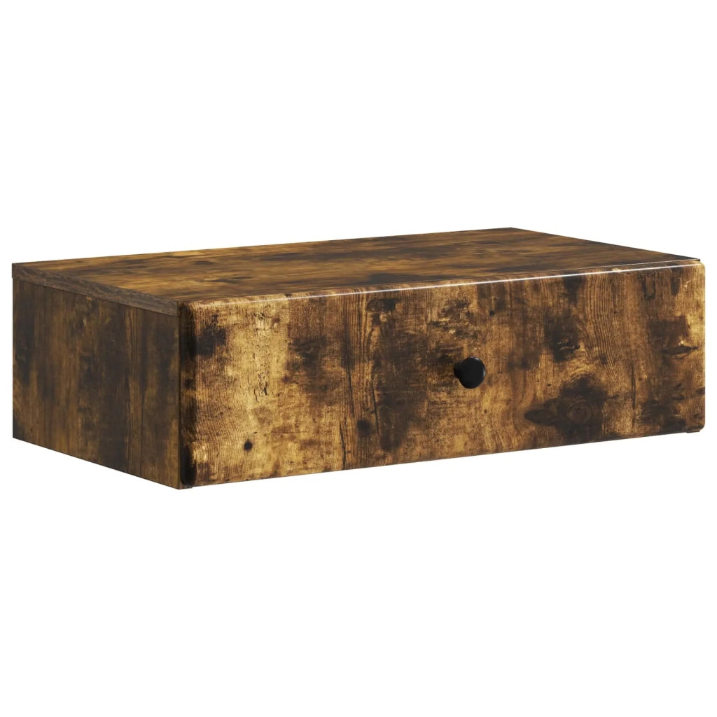 Tavolino da Parete Laterale Rovere Fumo 59 x 34,5 x 17 cm 899170