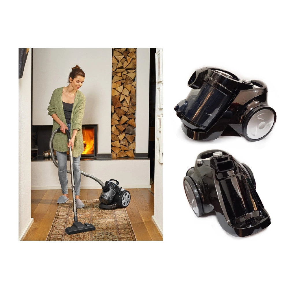Trade Shop - Scopa Elettrica A Traino Aspirapolvere Multi Ciclonico Senza Sacchetto 700 Watt -