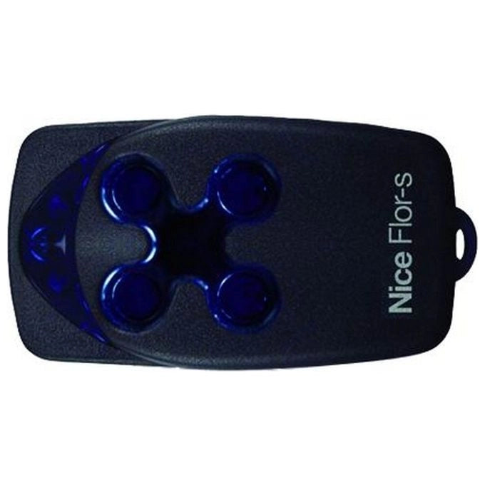 NICE FLO4R-S Radiocomando Apricancello 4 Canali 433,92 MHz Rolling Code Batteria CR2032 Inclusa colore Nero