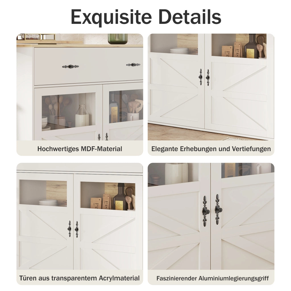TAVOLO BAR Girevole 138-204 x 39 x 104 cm MDF Bianco