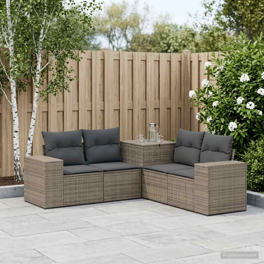 Set di divani 5 pz Grigio e Grigio Scuro 3447918