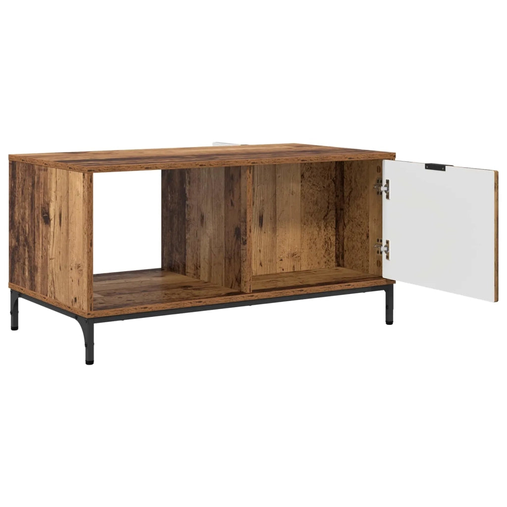 Tavolino da salotto con cassetto Legno vecchio 90 x 49 x 46 cm 883452