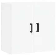Mobiletto a muro in legno composito bianco 60 x 31 x 60 cm vano contenitore decorativo stile moderno 02_0048803