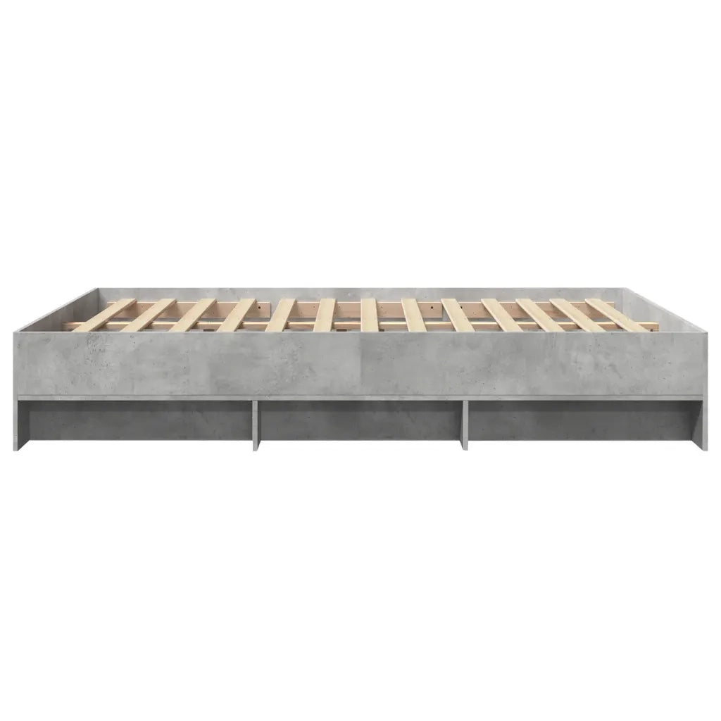 Giroletto senza Materasso Grigio Cemento 160x200cm Truciolato