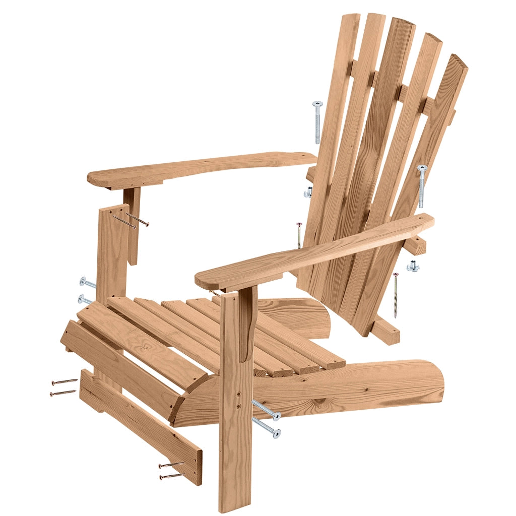 Sedia a sdraio in legno KADAX, sedia da giardino/spiaggia, comoda e robusta, ideale per il giardino.