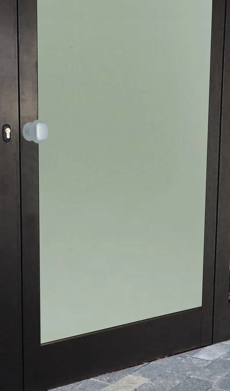 Pomolo fisso per porta SAGUATTI 172/60EB in alluminio argento satinato