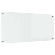 Paraschizzi moderno per cucina 110 x 50 x 0,6 cm resistente al calore design elegante in vetro temperato trasparente 02_0058473