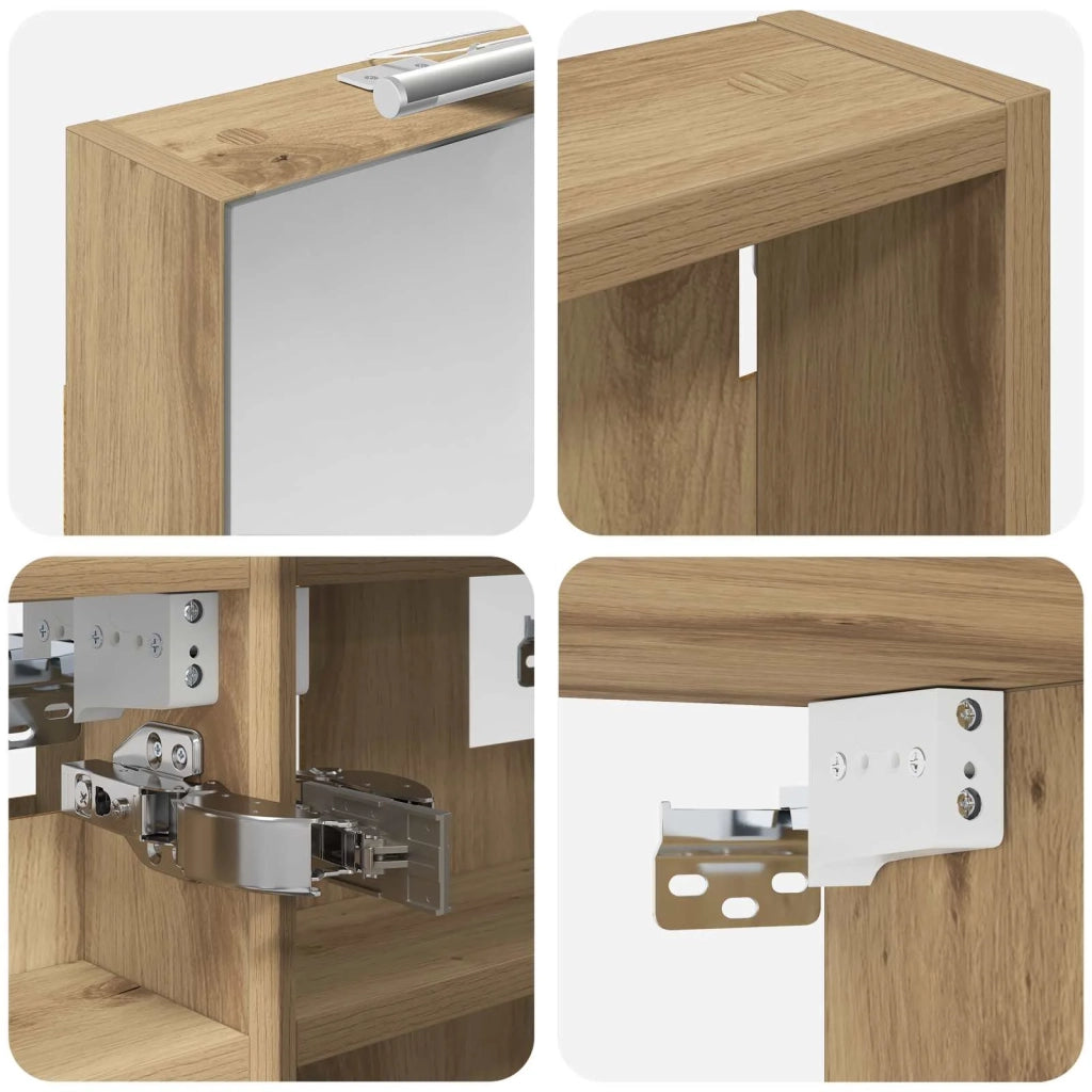 Set di Armadi da Bagno con lo scaffale 3 pcs 100 x 10,5 x 50 cm 3403695