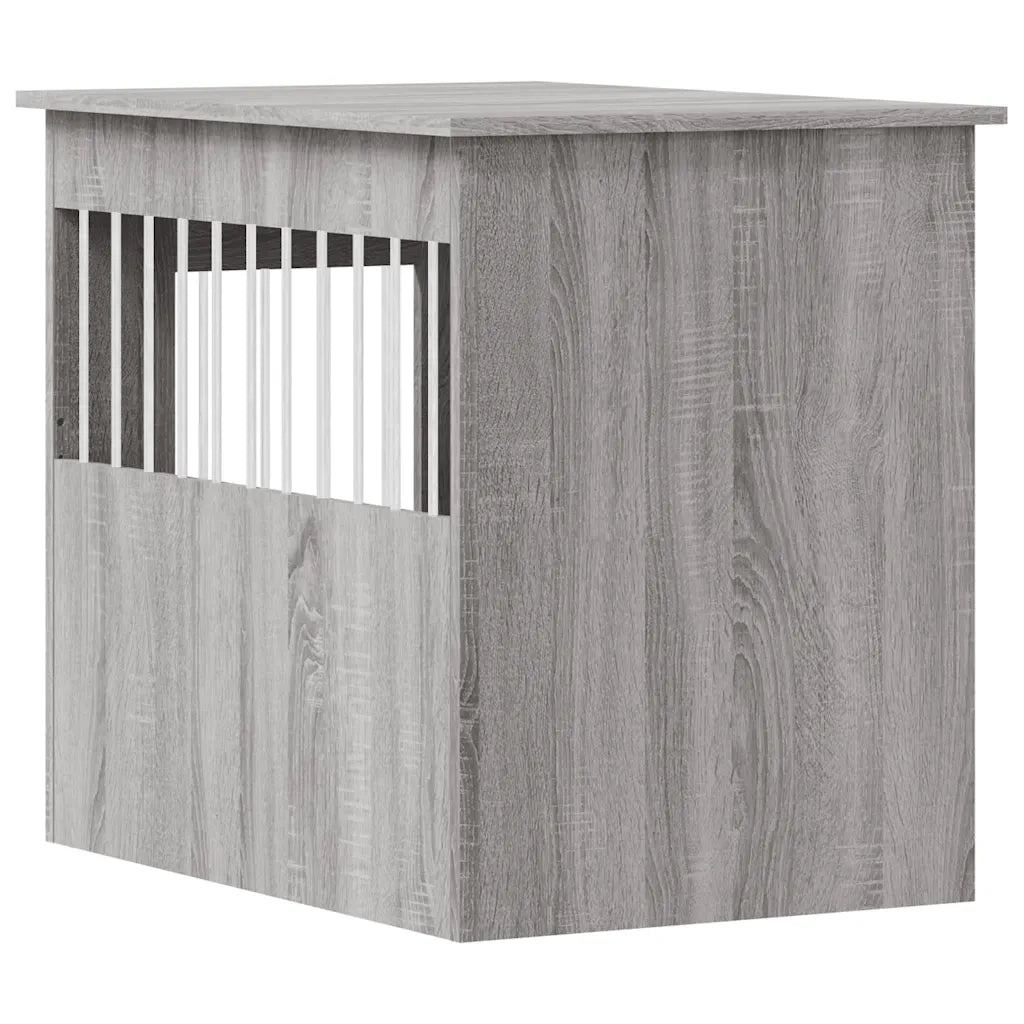 Gabbia Cani da Arredamento Grigio Sonoma 55x80x68cm Multistrato 838328
