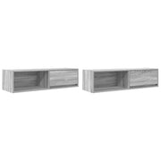 Mobili TV 2pz | Armadietto TV | Mobile Porta TV Grigio Sonoma 100x31x25,5 cm Legno Multistrato