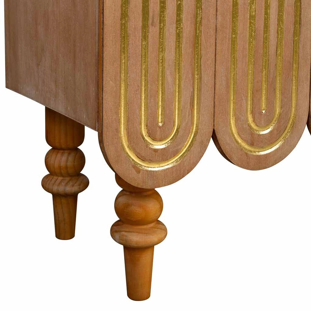Mobile da ingresso in legno marrone 160x42x81