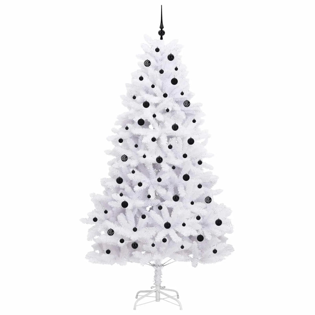 Albero di Natale | Decorazioni natalizie Artificiale con Rami Pieghevoli Bianco 240 cm