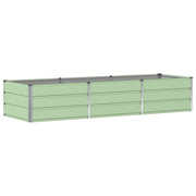 Fioriera moderna per uso interno/esterno 240 x 80 x 45 cm stile industriale acciaio verde 02_0059268