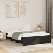 Giroletto-Struttura Letto Nero 140x200 cm in Legno Multistrato 795397