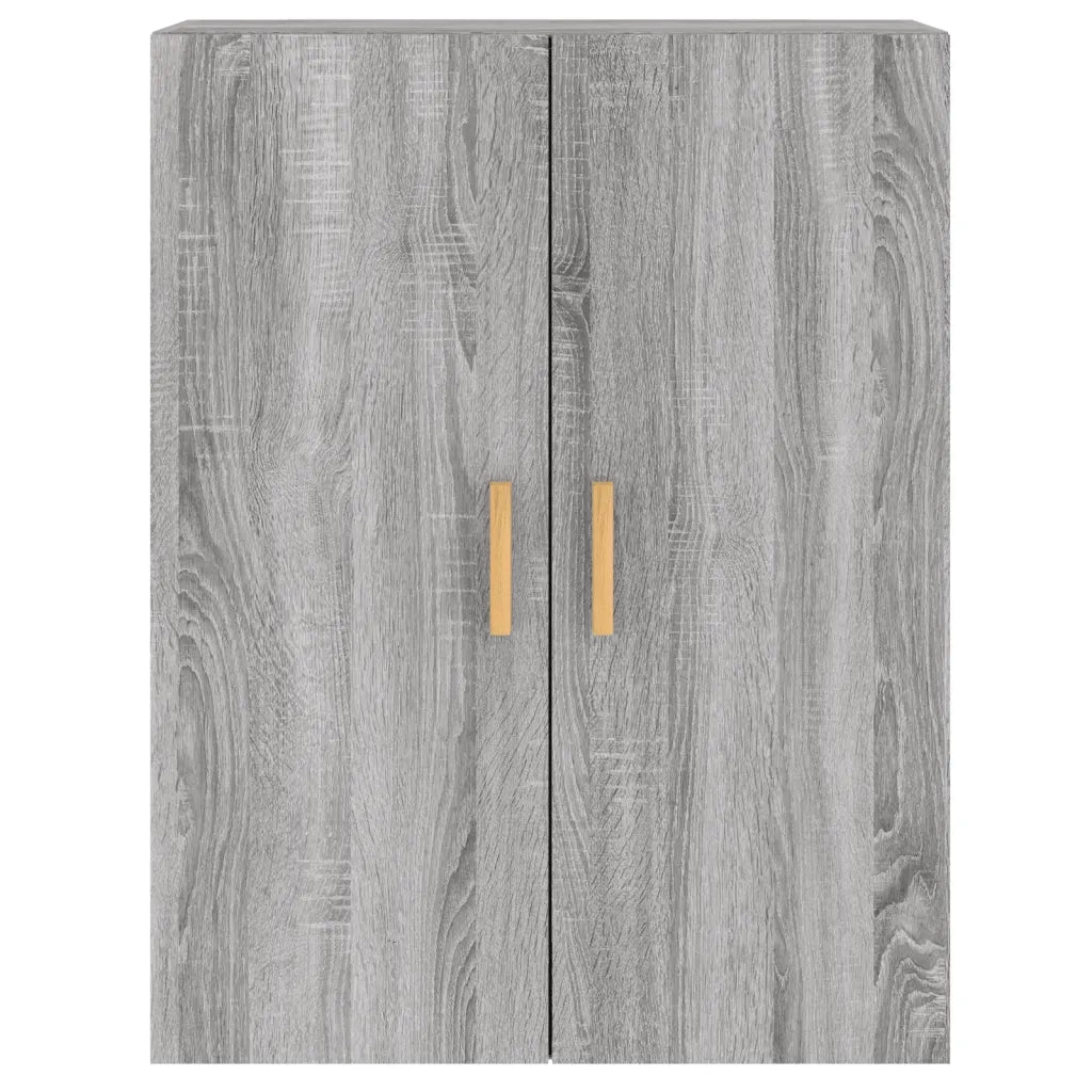 Armadietti a Parete 2 pz Grigio Sonoma in Legno Multistrato 3197879