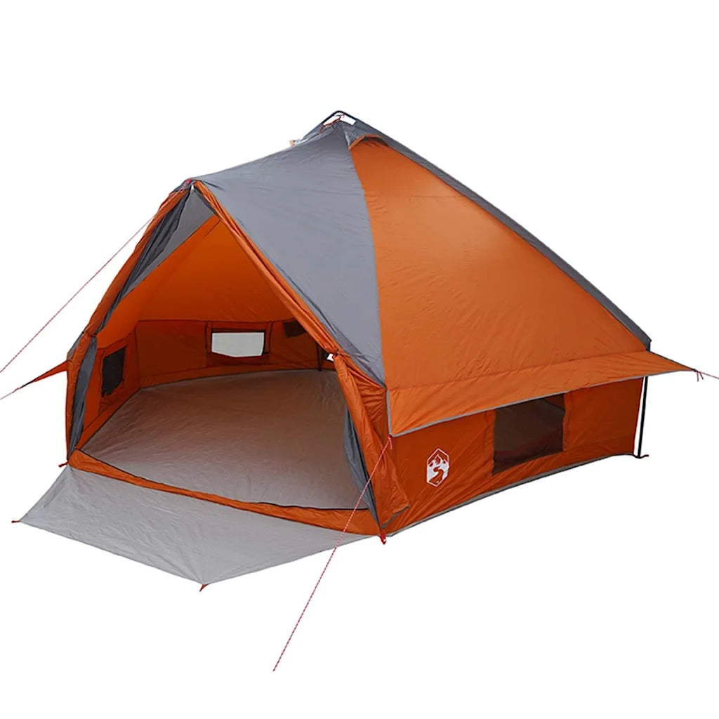 Tenda a teepee per 10 persone 10 persona Grigio e arancione 42004067