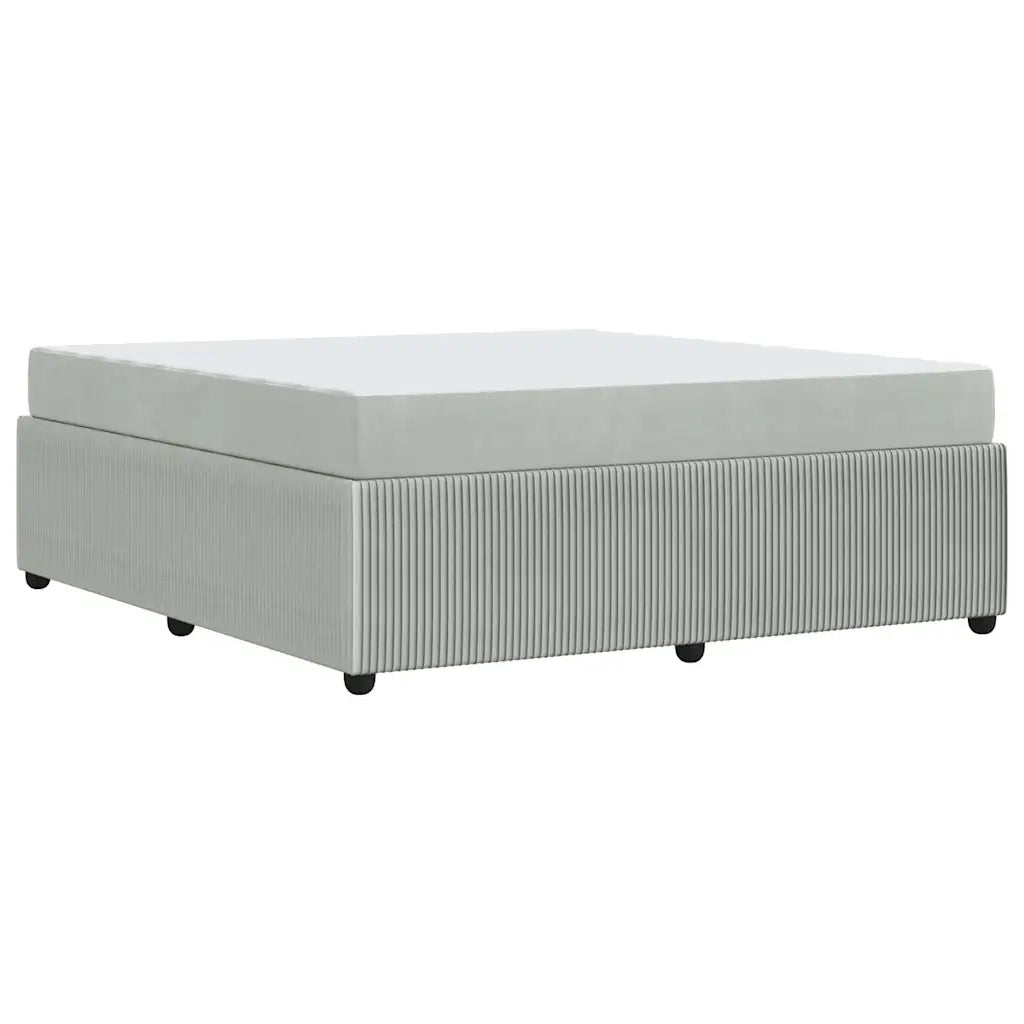 Struttura del letto Grigio chiaro 180 x 200 cm Tessuto