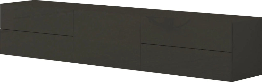 Mobile porta TV 170cm antracite lucido anta 4 cassetti Metis Living Up Report