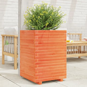 Fioriera Giardino Marrone Cera 50x50x72 cm Legno Massello Pino 3282611