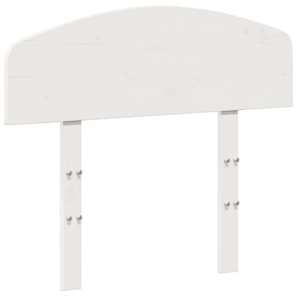 Testiera-Testata-Testiera Decorativa Bianca 75 cm in Legno Massello di Pino 363642