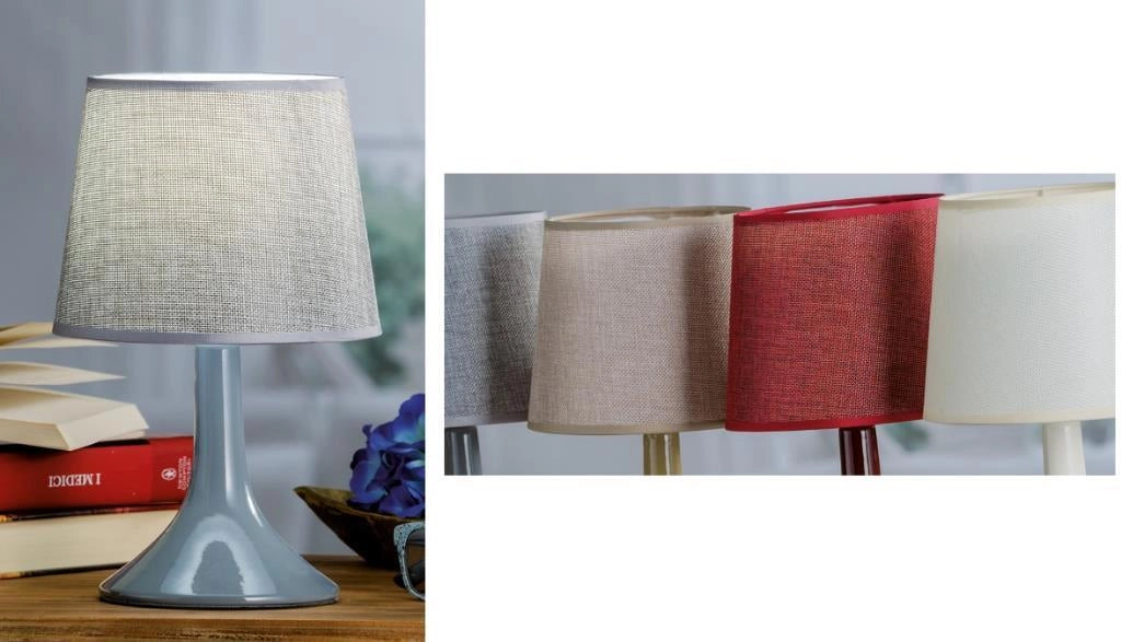 Lampada da tavolo base in ceramica ollie 28 cm 4 Colori