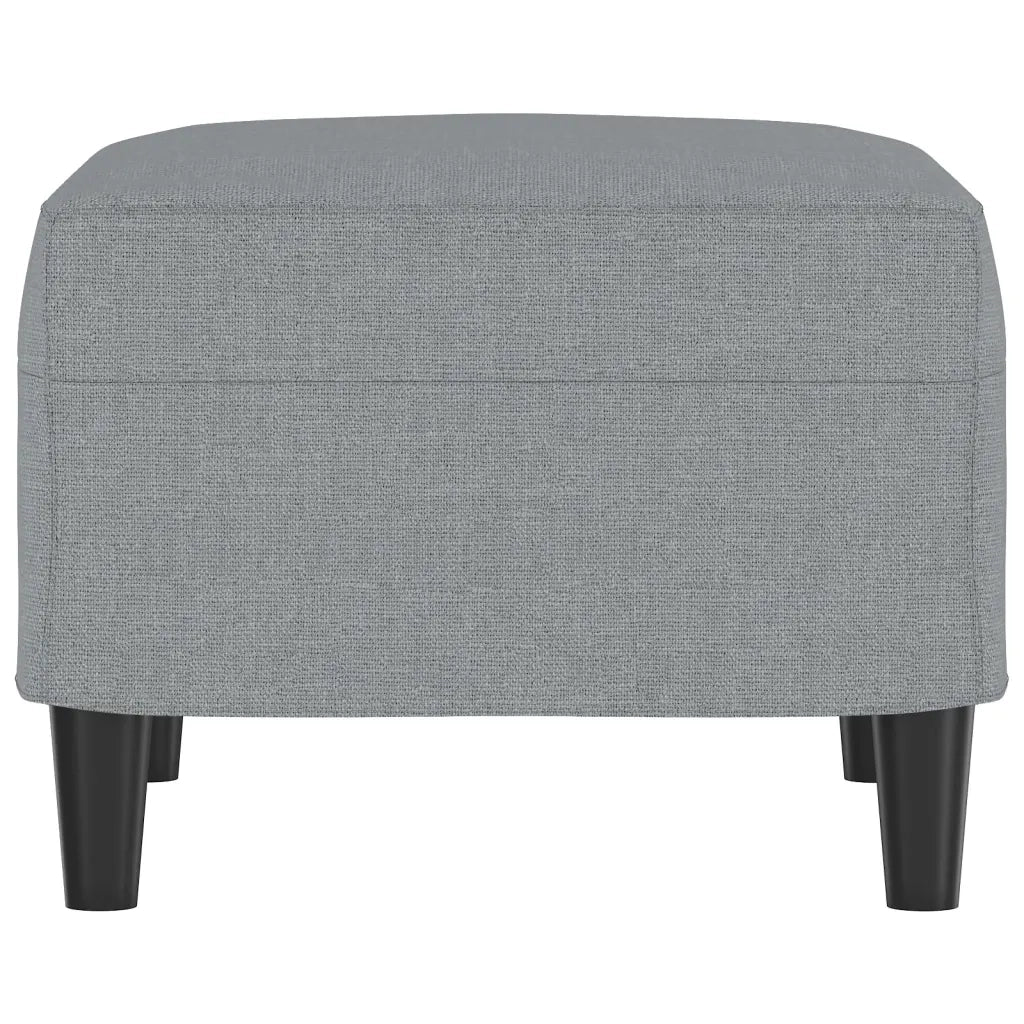 Poggiapiedi Grigio Chiaro 60x50x41 cm in Tessuto