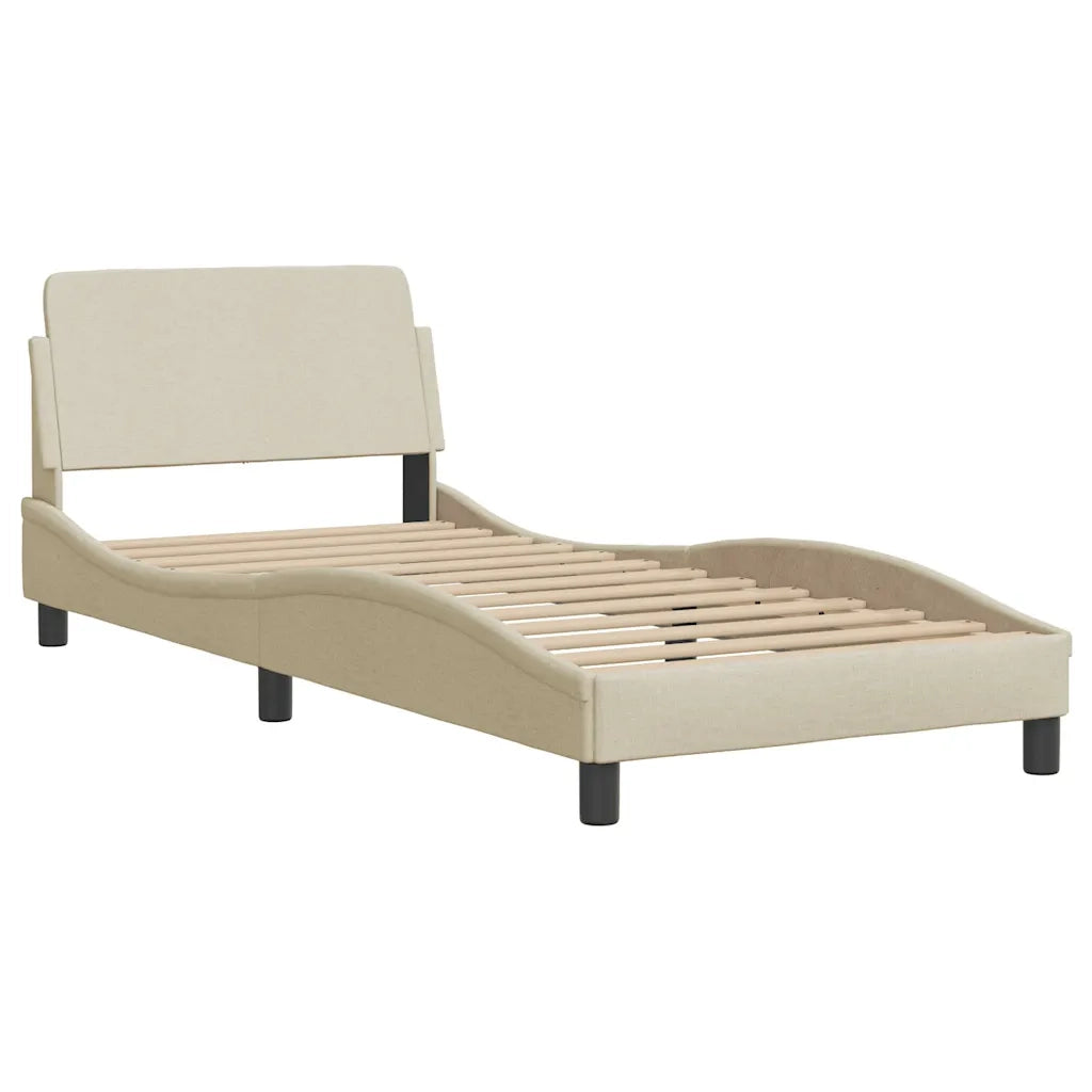 Giroletto con Testiera Dover Crema 90x190 cm Tessuto 373090