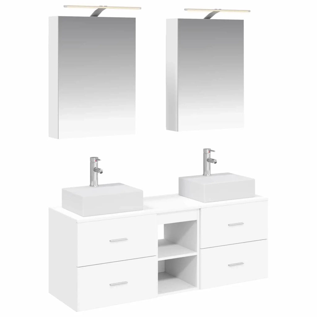 Set di mobili per il bagno 5 pcs Bianco 3406791