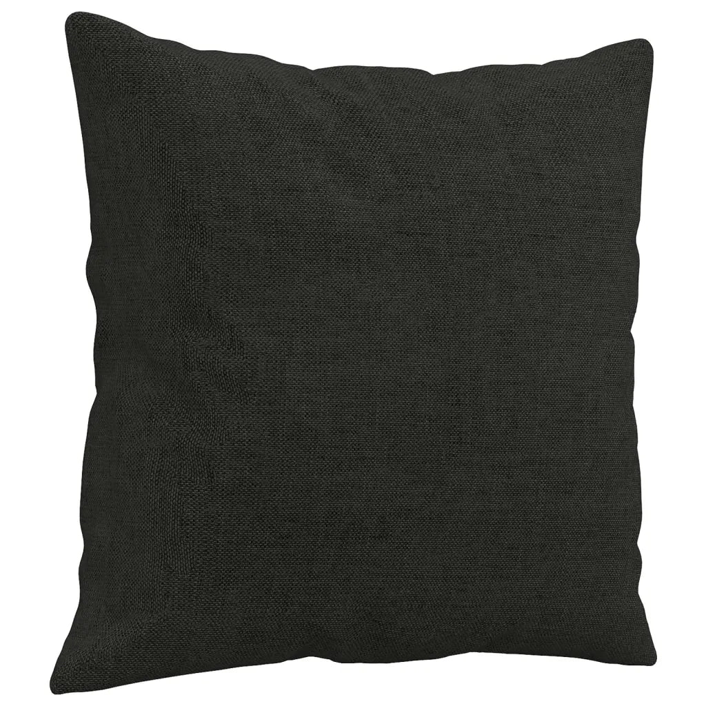 Divano a 2 Posti con Cuscini-Sofa 2 Posti con Cuscini Nero 140 cm in Tessuto 345886