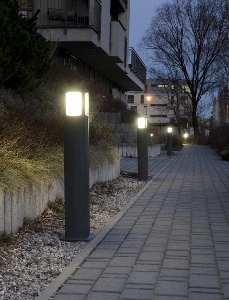 Paletto luce giardino 100cm E27 100W grigio IP65 SU-MA TL-1000