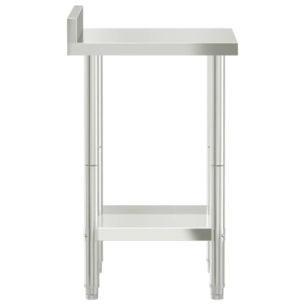 Tavolo Lavoro da Cucina con Paraschizzi 55x55x93cm Acciaio Inox CFW2217161